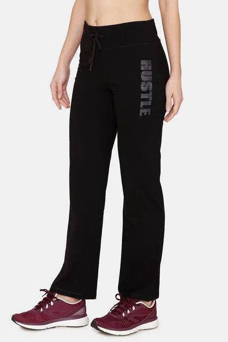 High Rise Relaxed Straight Fit Pants