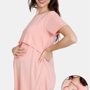 Maternity Lounge Knit Poly Loungewear Top
